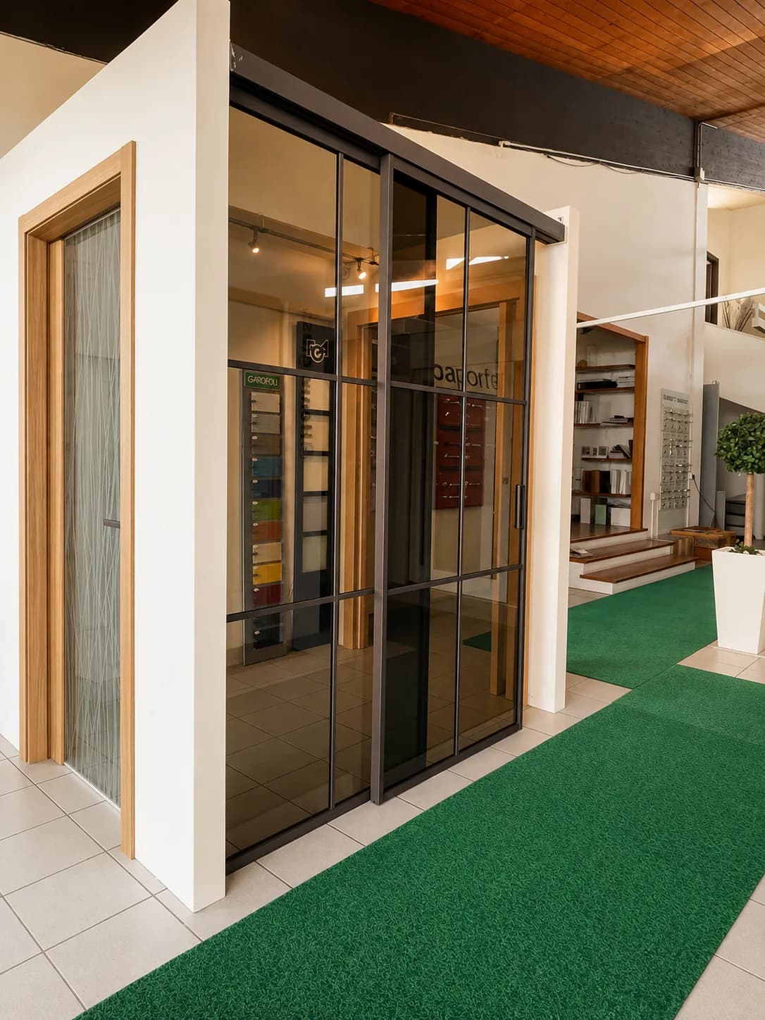 Apertura panoramica nello showroom Centro Infissi Ledda